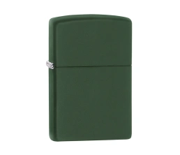 Зажигалка ZIPPO Classic с покрытием Green Matte, латунь/сталь, зелёная, матовая, 38x13x57 мм