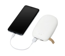 Универсальное зарядное устройство power bank в форме камня. 10400MAH. white, 10400 mAh