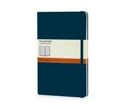 Записная книжка Moleskine Classic (в линейку) в твердой обложке, Large (13х21см), сапфир, A5