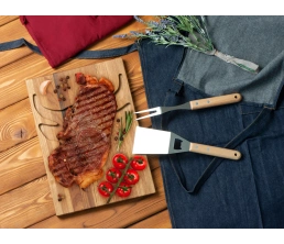 Набор BBQ Grill Master из двух приборов с деревянными ручками