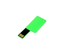 USB-флешка на 8 Гб в виде пластиковой карточки, зеленый, 8Gb