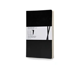 Записная книжка Moleskine Volant (в линейку, 2 шт.), Large (13х21см), черный, A5