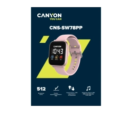 Смарт-часы со встроенным плеером Canyon SaltSW-78, розовый