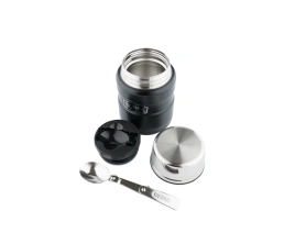 Термос из нерж. стали с ложкой тм THERMOS SK3000-BK(Matte Black) Food Jar 0.470L, черный