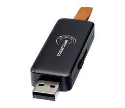 USB-флеш-накопитель Gleamобъемом 16 ГБ с подсветкой, черный, 16Gb