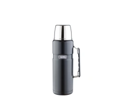 Термос со стальной колбой тм THERMOS SK2020 Matte Black King Stainless Steel Vacuum Flask. 2.0L, черный