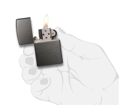 Зажигалка ZIPPO Classic с покрытием Gray Dusk , латунь/сталь, серая, матовая, 38x13x57 мм