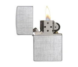 Зажигалка ZIPPO Classic с покрытием Brushed Chrome, латунь/сталь, серебристая, матовая, 38x13x57 мм