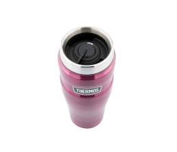 Кружка-термос со стальной колбой SK1005 Matte Raspberry leak proof Vacuum Travel Tumbler, 470ml., красный