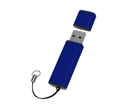 Флеш-карта USB 2.0 16 Gb металлическая с колпачком 