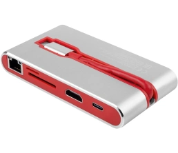 Хаб USB Rombica Type-C Hermes Red