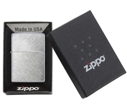 Зажигалка ZIPPO с покрытием Herringbone Sweep, латунь/сталь, серебристая, матовая, 38x13x57 мм