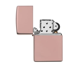 Зажигалка ZIPPO Classic с покрытием High Polish Rose Gold, латунь/сталь, розовое золото, 38x13x57 мм