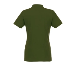 Женское поло Helios с коротким рукавом, зеленый армейский, XL