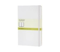 Записная книжка Moleskine Classic (нелинованный) в твердой обложке, Large (13х21см), белый, A5