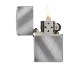 Зажигалка ZIPPO Classic с покрытием Brushed Chrome, латунь/сталь, серебристая, матовая, 38x13x57 мм