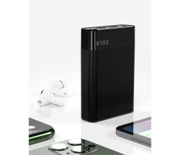 Внешний аккумулятор в металлическом корпусе Apria, 10000 mAh, черный