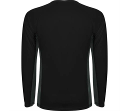 Спортивная футболка SHANGHAI L/S мужская, ЧЕРНЫЙ/ТЕМНЫЙ ГРАФИТ 2XL