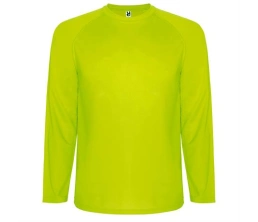 Спортивная футболка MONTECARLO L/S мужская, ФЛУОРЕСЦЕНТНЫЙ ЖЕЛТЫЙ 2XL