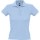 Рубашка поло женская People 210, голубая