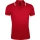 Рубашка поло мужская Pasadena Men 200 с контрастной отделкой, красная с белым