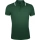 Рубашка поло мужская Pasadena Men 200 с контрастной отделкой, зеленая с белым