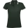 Рубашка поло женская Pasadena Women 200 с контрастной отделкой, зеленая с белым