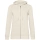 Толстовка на молнии с капюшоном женская BNC Inspire (Organic), молочно-белая