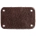 Лейбл кожаный Beta, S, коричневый