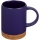 Кружка с пробковой подставкой Corky, синяя