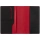 Обложка для паспорта Multimo, черная с красным