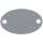 Шильдик металлический Alfa Oval, серый