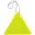 Светоотражатель Spare Care, треугольник, желтый неон