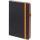 Ежедневник Ton, недатированный, черный с оранжевым