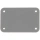Лейбл из ПВХ Kreta, S, серый