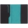 Обложка для паспорта Multimo, черная с бирюзовым
