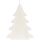 Свеча Kniteam, елка, белая