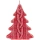 Свеча Kniteam, елка, красная