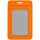Чехол для пропуска Shall Simple, оранжевый
