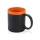 Кружка с покрытием для рисования мелом «Да Винчи», черный/оранжевый