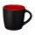 Керамическая чашка Riviera, черный/красный