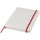 Блокнот Spectrum A5 с белой бумагой и цветной закладкой, белый/красный