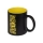Кружка с покрытием для гравировки «Subcolor BLK», черный/желтый