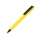 Ручка пластиковая soft-touch шариковая «Taper», желтый/черный