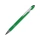 Ручка металлическая soft-touch шариковая со стилусом «Sway», зеленый/серебристый