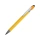 Ручка металлическая soft-touch шариковая со стилусом «Sway», желтый/серебристый