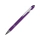 Ручка металлическая soft-touch шариковая со стилусом «Sway», фиолетовый/серебристый