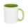 Цветная кружка Pix для сублимации, белый/зеленый