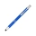 Шариковая кнопочная ручка-стилус Moneta из анодированного алюминия, ярко-синий