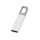 Флеш-карта USB 2.0 16 Gb с карабином "Hook", белый/серебристый